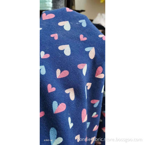Mirco Fleece Printed Bonded with Cotton Knitted Fabric